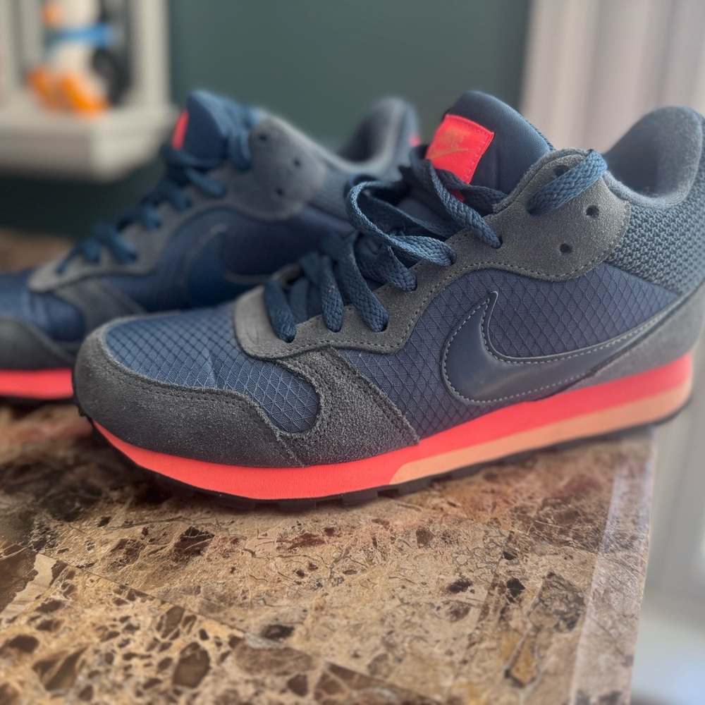 Nike Kids Blue and Gray Sneakers